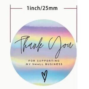 Thank you stickers - 500 pieces